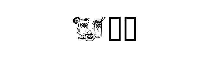 Drinks  Various  Free Fonts Download