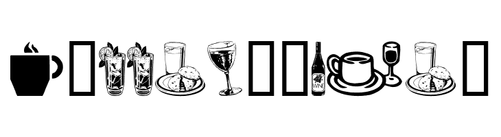 Drinks  Various  Free Fonts Download