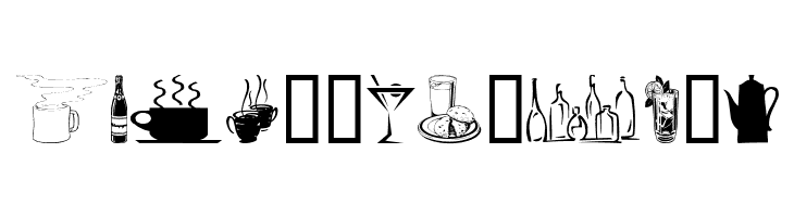 Drinks  Various  Free Fonts Download