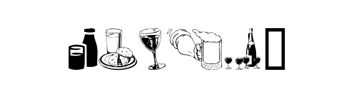 Drinks  Various  Free Fonts Download