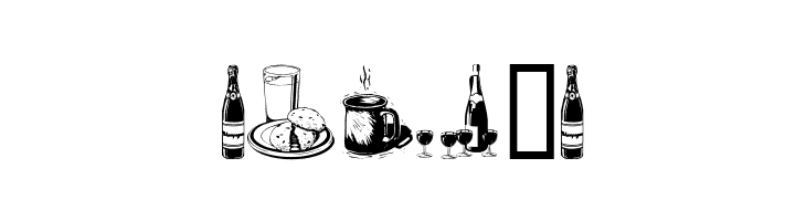Drinks  Various  Free Fonts Download