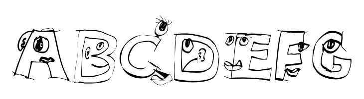 EyesAlphabet  Free Fonts Download