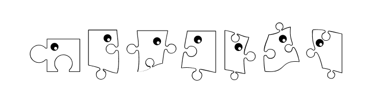 PuzzleParts  Free Fonts Download