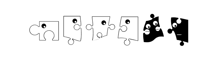 PuzzleParts  Free Fonts Download