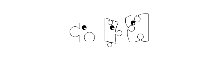 PuzzleParts  Free Fonts Download