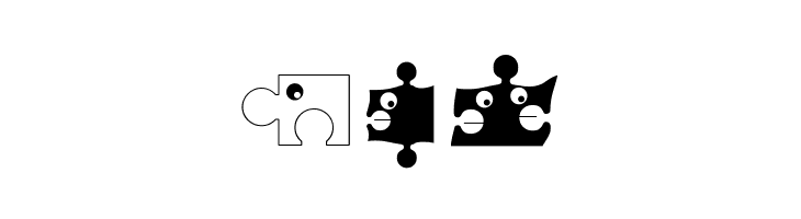 PuzzleParts  Free Fonts Download