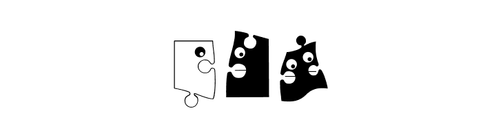 PuzzleParts  Free Fonts Download