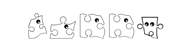 PuzzleParts  Free Fonts Download