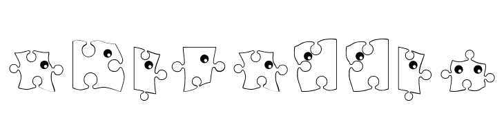 PuzzleParts  Free Fonts Download