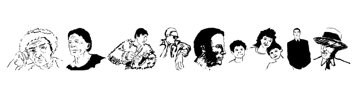 HumanDrawingsA  Free Fonts Download