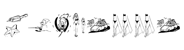 BeachnWater  Free Fonts Download