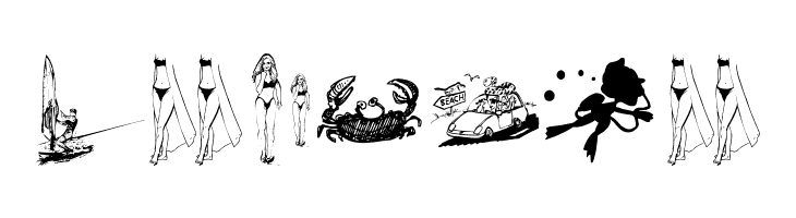 BeachnWater  Free Fonts Download