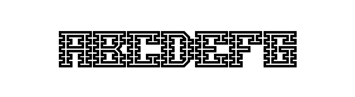 Scalelines Maze BRK  Free Fonts Download