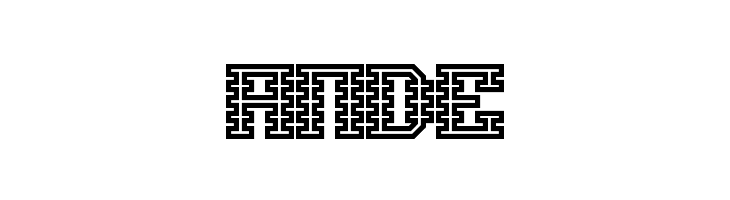 Scalelines Maze BRK  Free Fonts Download