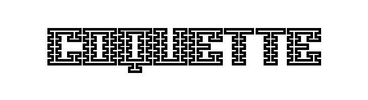 Scalelines Maze BRK  Free Fonts Download