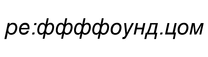 Macedonian Helv Italic  Free Fonts Download