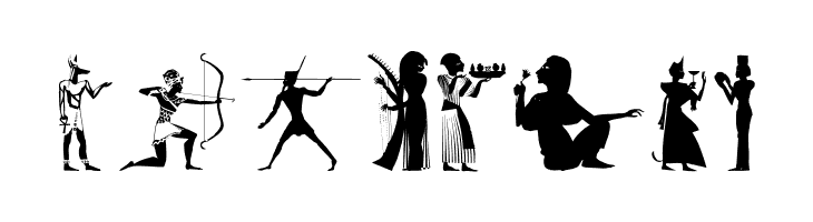 EgyptianSilhouettes  Free Fonts Download
