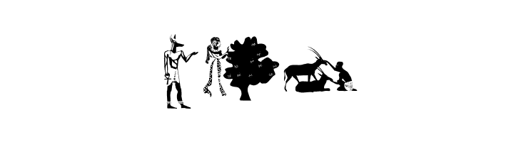 EgyptianSilhouettes  Free Fonts Download