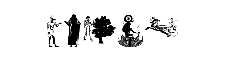 EgyptianSilhouettes  Free Fonts Download