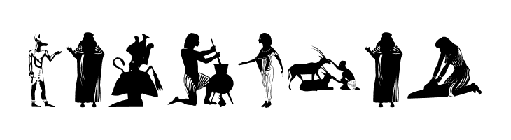 EgyptianSilhouettes  Free Fonts Download