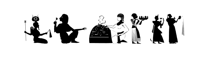 EgyptianSilhouettes  Free Fonts Download