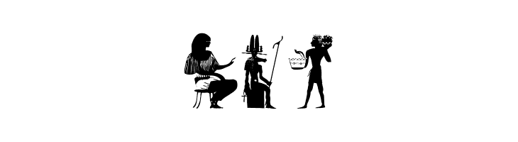 EgyptianSilhouettes  Free Fonts Download