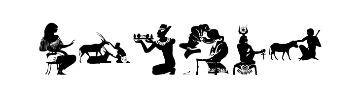 EgyptianSilhouettes  Free Fonts Download