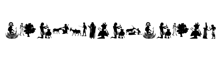EgyptianSilhouettes  Free Fonts Download