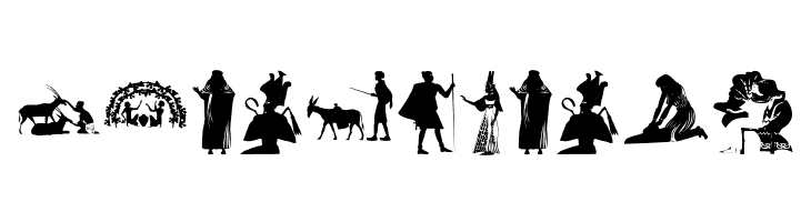 EgyptianSilhouettes  Free Fonts Download