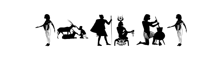 EgyptianSilhouettes  Free Fonts Download