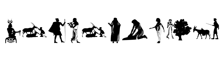 EgyptianSilhouettes  Free Fonts Download