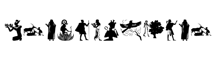 EgyptianSilhouettes  Free Fonts Download