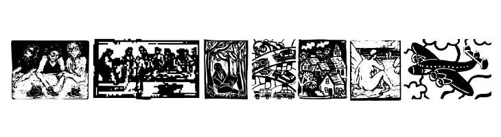 WoodcutBats  Free Fonts Download