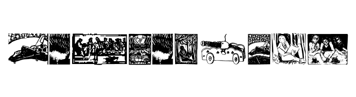 WoodcutBats  Free Fonts Download