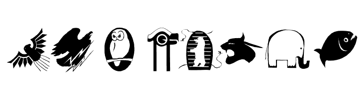 AnimalShadowsTwo  Free Fonts Download