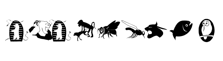 AnimalShadowsTwo  Free Fonts Download