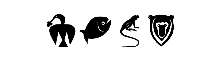 AnimalShadowsTwo  Free Fonts Download