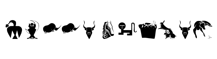 AnimalShadowsTwo  Free Fonts Download