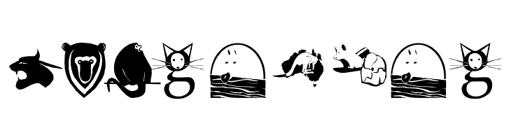 AnimalShadowsTwo  Free Fonts Download