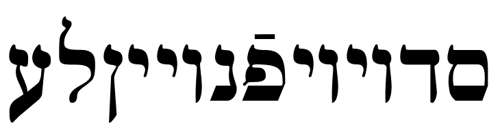Ain Yiddishe Font Traditional  Free Fonts Download