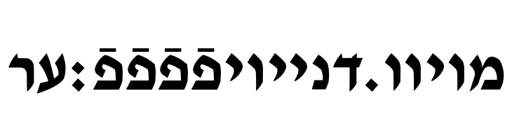 Ain Yiddishe Font Modern  Free Fonts Download