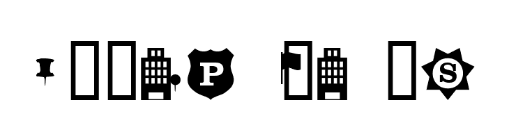 ESRI Crime Analysis  Free Fonts Download