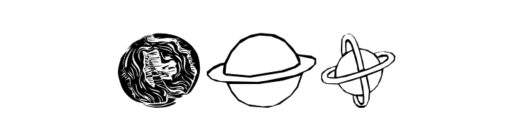 Planets  Free Fonts Download