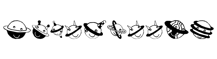 Planets  Free Fonts Download