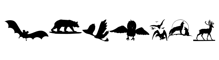 AnimalShadowsDrei  Free Fonts Download