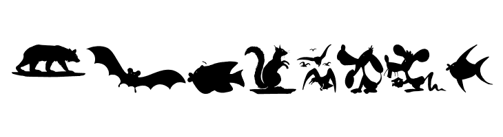 AnimalShadowsDrei  Free Fonts Download