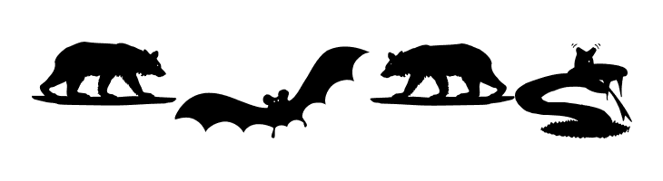 AnimalShadowsDrei  Free Fonts Download