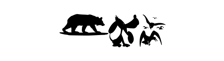 AnimalShadowsDrei  Free Fonts Download