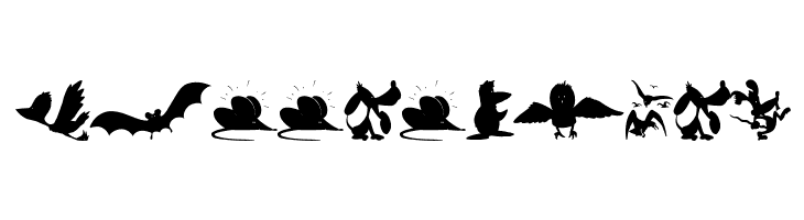 AnimalShadowsDrei  Free Fonts Download