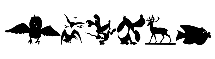 AnimalShadowsDrei  Free Fonts Download